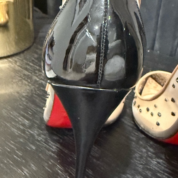 CHRISTIAN LOUBOUTIN 
Strass Follies 100 Pumps 37.5 Black - Picture 10 of 16